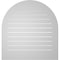 Ekena Millwork Round Top Surface Mount PVC Gable Vent: Functional, w/ 3-1/2"W x 1"P Standard Frame, 36"W x 38"H GVPRT36X3801SF - alternate 4